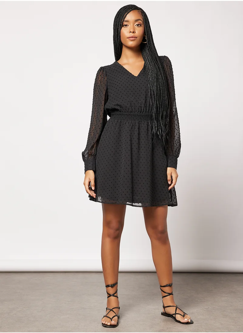 ONLY V-Neck Mini Dress