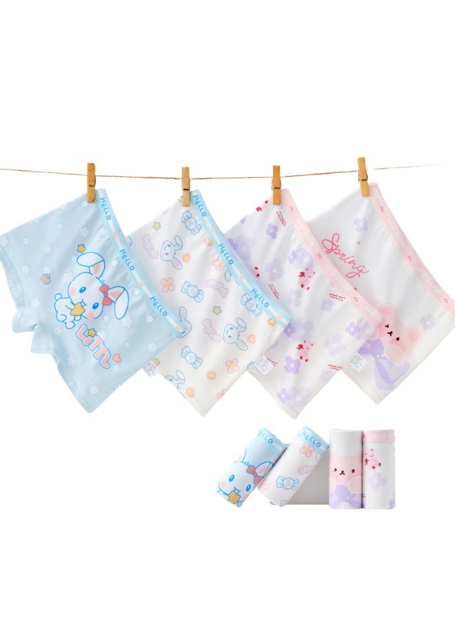 KUYING New Comfortable Skin friendly Breathable Underwear Set 0f 4