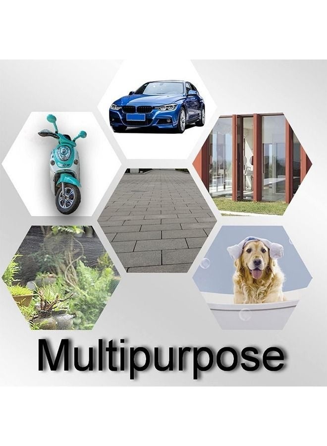 Beauenty Adjustable High Pressure Garden Hose Spray Gun Ideal for Car Washing Garden Irrigation Pet Bathing Durable Metal Nozzle for Powerful Watering Fitted with Brass Connector - Image 2