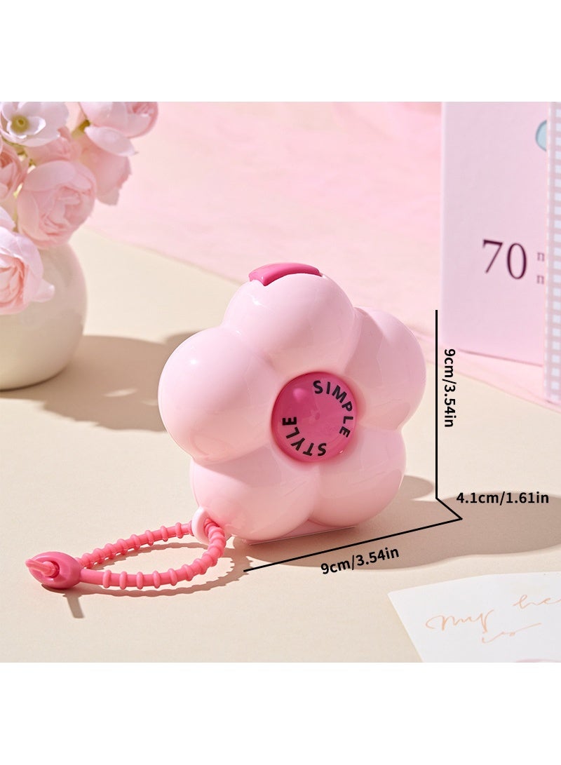 lebonaer Weekly Pill Organizer, Cute 7 Day Pill Box, Daily Vitamin Organizer for Fish Oil/Medicine/Supplements（Pink&Rose） - Image 4