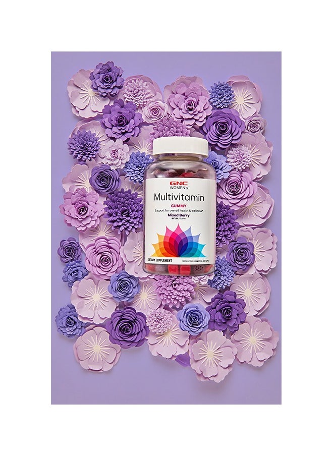 GNC Women'S Multivitamin Gummy Supplement Daily Vitamin Mixed Berry Flavor 120 Gummies  - Image 4