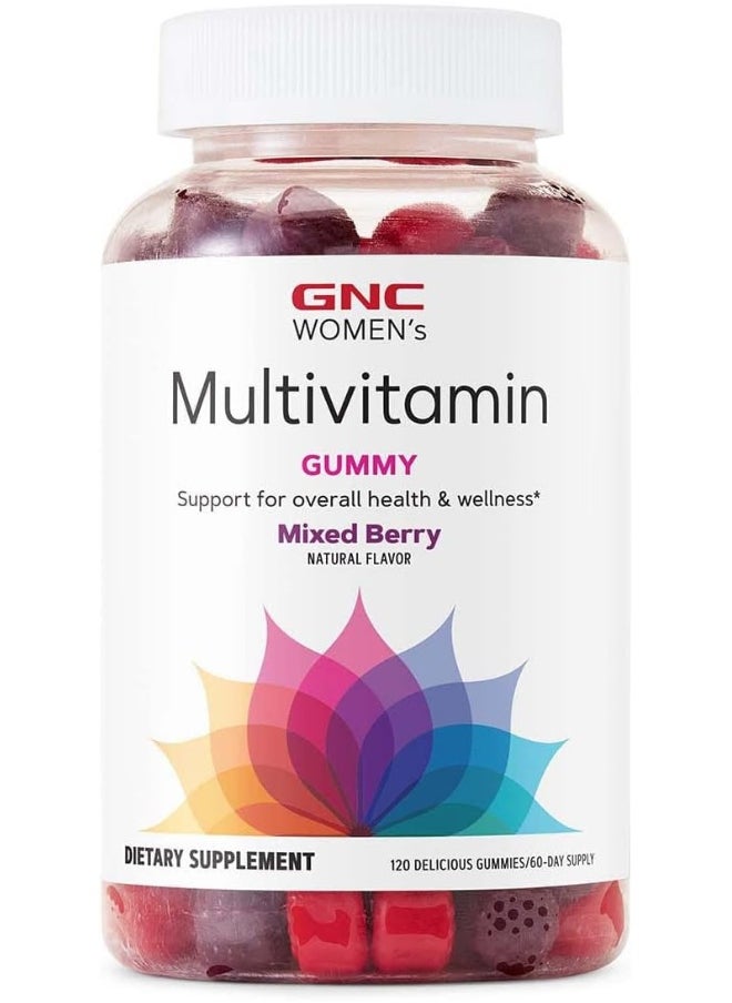 GNC Women'S Multivitamin Gummy Supplement Daily Vitamin Mixed Berry Flavor 120 Gummies  - Image 1