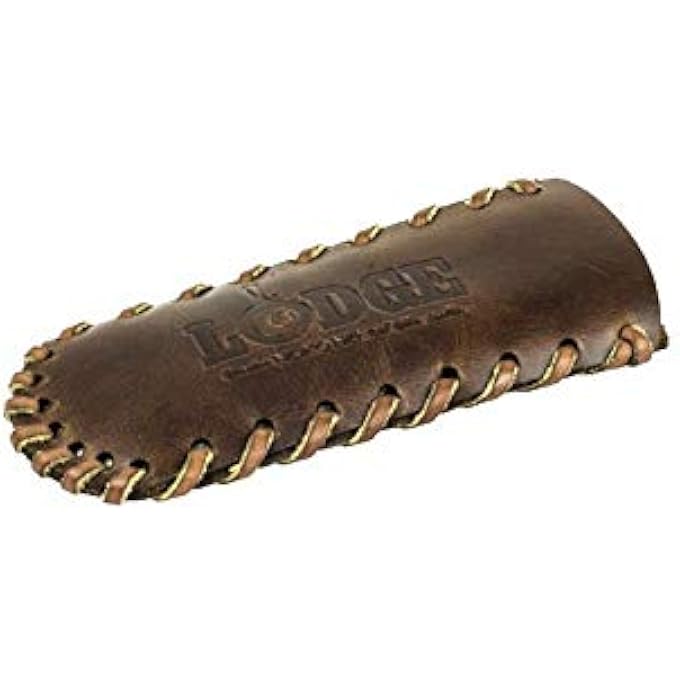 مقلاة حديد زهر 30 سم بدون خياطة من جلد نوكونا مع حامل مقبض ساخن مقلاة حديد زهر 30 سم مع حامل مقبض ساخن من الجلد الطبيعي - Image 3