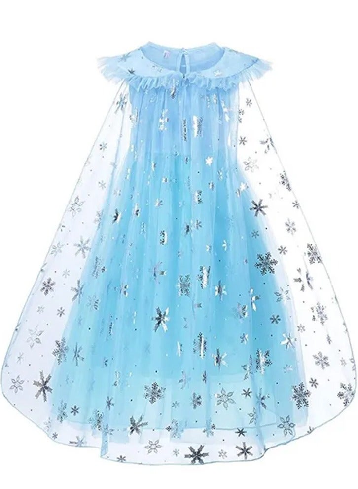 Brain Giggles Princess Elsa Costume with Accessories Cosplay Dress For Girls - Image 2