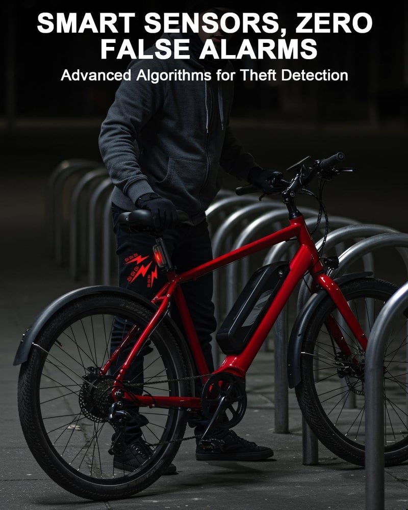 Wireless Bike Alarm with Remote, Ultra Loud 113dB Shock and Vibration Sensor, IP66 Waterproof Anti-Theft Security for Electric Bikes, Motorcycles, Scooters, Mopeds & Doors/Windows Accessories - Image 3