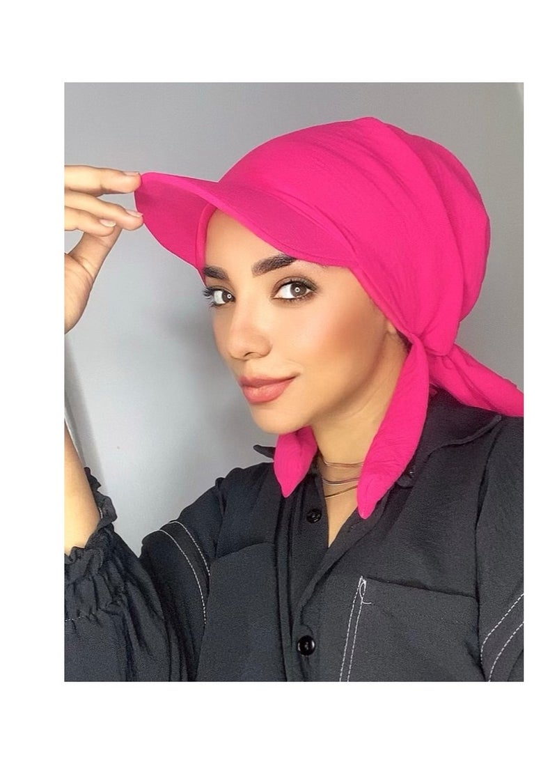 كاب اسكارف جاهز علي اللبس مبطن من الداخل  - Image 1