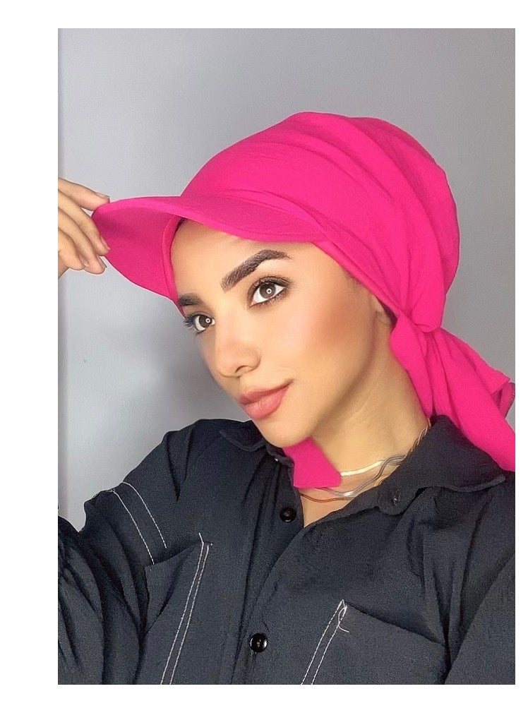 كاب اسكارف جاهز علي اللبس مبطن من الداخل  - Image 2