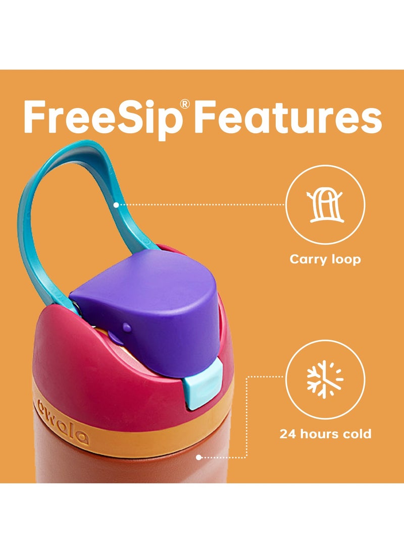Owala FreeSip Insulated Stainless Steel Water Bottle with Straw for Sports Travel and School BPA-Free Sports Water Bottle (Brown 24OZ)  - Image 2
