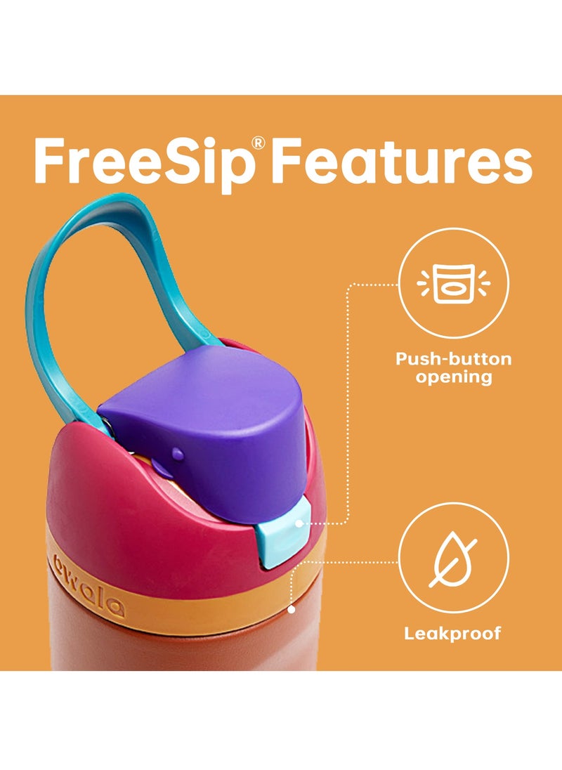 Owala FreeSip Insulated Stainless Steel Water Bottle with Straw for Sports Travel and School BPA-Free Sports Water Bottle (Brown 24OZ)  - Image 4