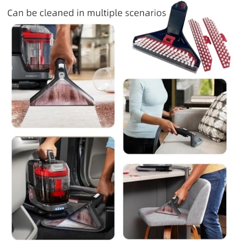 Sionlan FH14050 Multi Purpose Tools Brush Replacement Parts Compatible with Hoover CleanSlate Portable Machine FH14050 FH15000V FH14052 BH14000V FH14000 FH14010 FH14020 Tough Stain Brush Tool Attachments(1+2) - Image 3