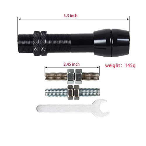 SOPOGER Bowfishing Reel Seat Mount - Archery Bow Fishing Reel Mount Heavy Duty Aluminum Spinning Reel Seat Set for Compound and Recurve Bow Hunting Fishing Rod (Black) - Image 2