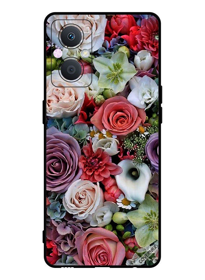 Covernex Protective Case Cover For Oppo A96 Roses - Image 1