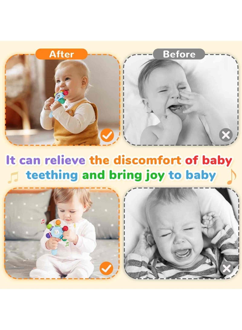 Aideli Baby Rattle Teething Ring – BPA Free, Safe Design, Improves Grip & Hearing Development, Suitable for Infants 0-36 Months - Image 5