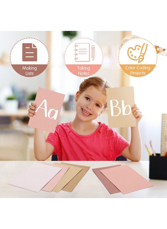Fainne Fainne 300 Pcs Blank Index Cards 180 Gsm Thick Card Stock Assorted Color Neon Blank Flash Cards Colorful Study Notecards for Organizing(Yellow Series,5 x 8 Inch)  - Image 4