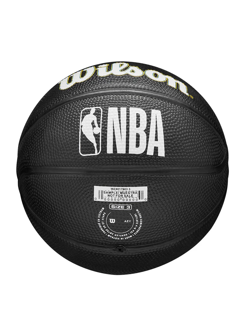 ويلسون كرة سلة NBA تيم تريبيوت جولدن ستيت واريورز صغيرة SZ3 - أسود