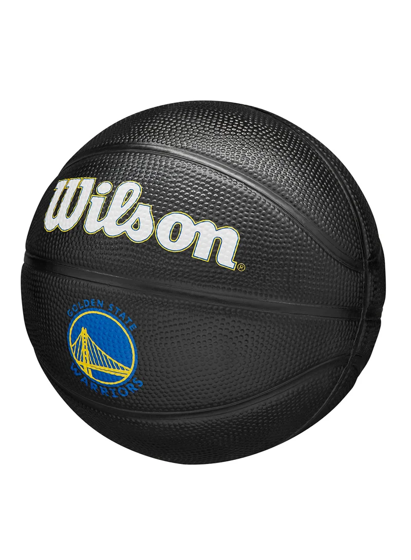 ويلسون كرة سلة NBA تيم تريبيوت جولدن ستيت واريورز صغيرة SZ3 - أسود