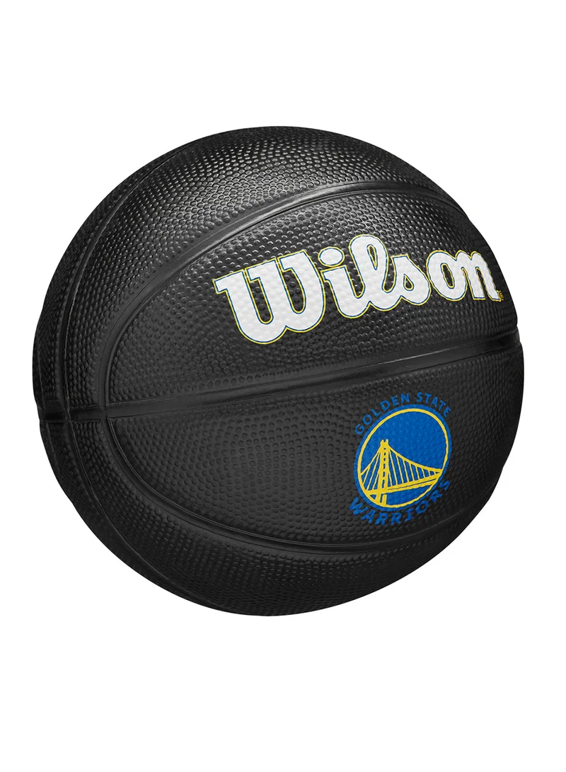 ويلسون كرة سلة NBA تيم تريبيوت جولدن ستيت واريورز صغيرة SZ3 - أسود