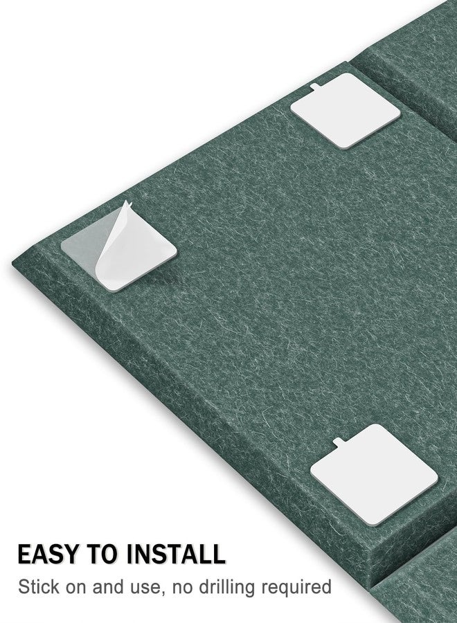 Hsurbtra Large Cork Board for Wall 36 x 24 Inch, 6 Pack Felt Bulletin Notice Board with Pushpins for Office Home School Farmhouse Wall Decor, Green - Image 4