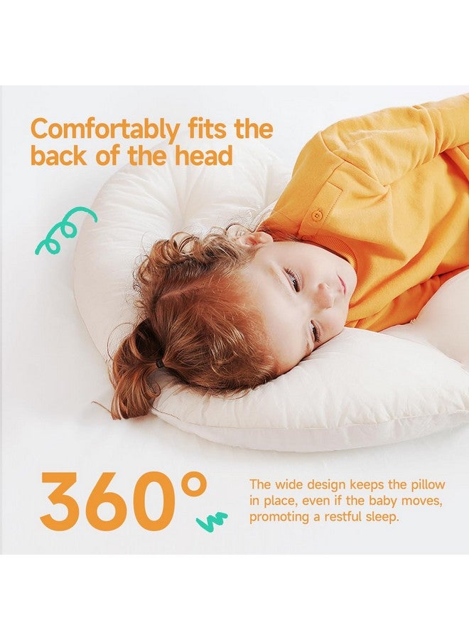 Choc chick Curve Long Kids Body Pillow,36X27inches Swans Shape Soft Child Hug Sleep Toddler Pillow,Hand Washable 100% Organic Cotton Pillowcase Toddler Pillows for Sleeping - Image 2