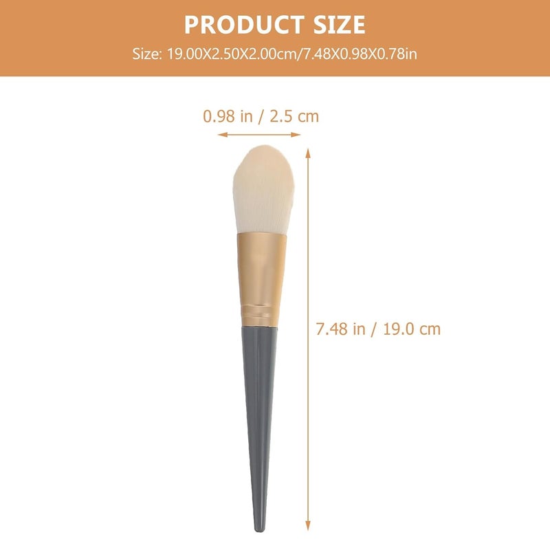 10pcs Makeup Brush Set for Blush and Eyeshadow, Portable Blue Plastic Handle Cosmetic Brushes Kit for Travel and Daily Use - Image 2