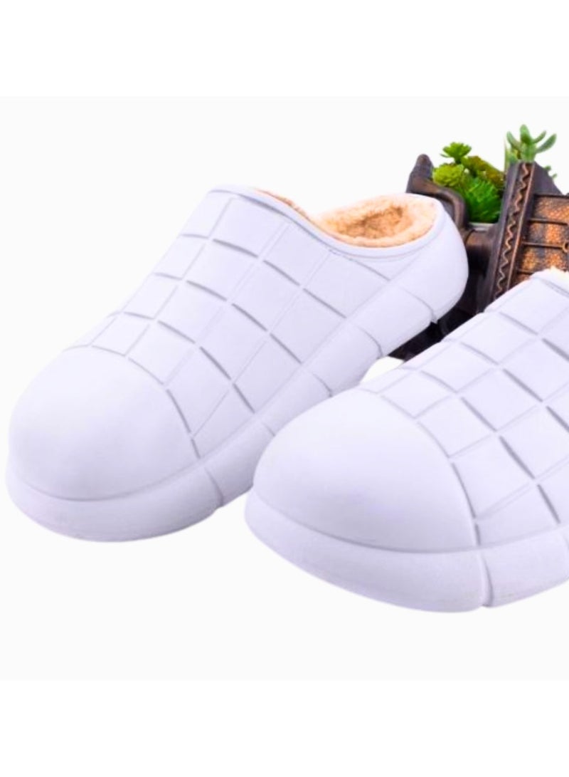 Winter Slippers With Winter Fur Perfect Shoe For Men (white) - Image 2