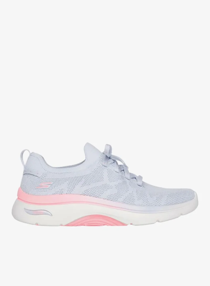 Women's Textured Slip-On Sports Shoes with Lace Detail