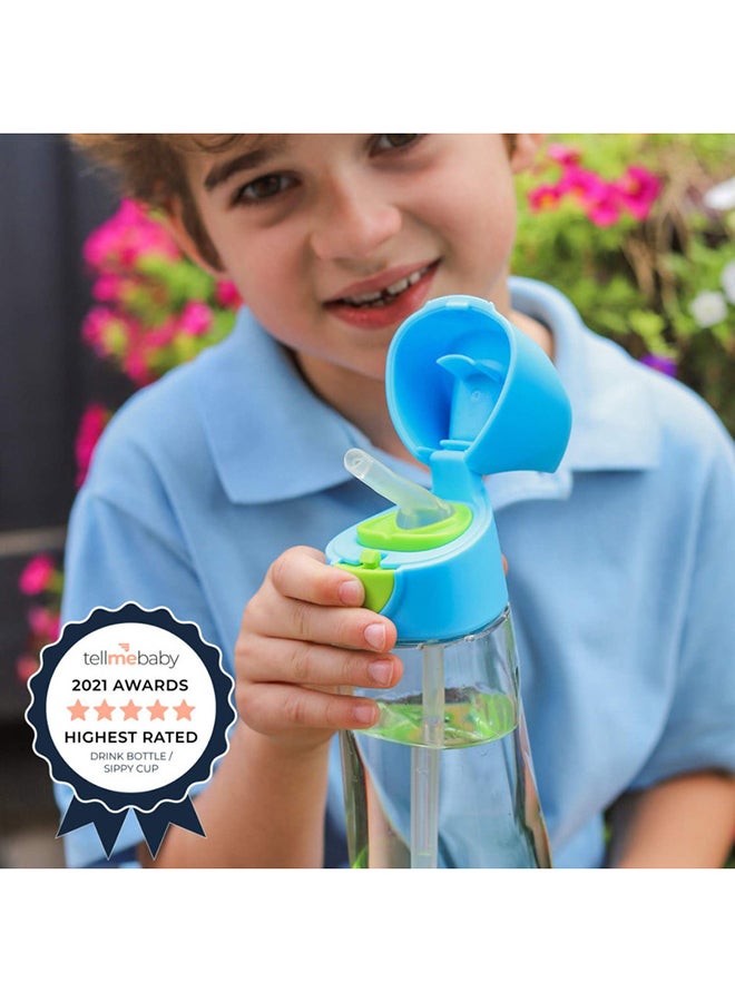 b.box TritanTM Drink & Water Bottle, Easy Grip Bottle and Leakproof Lid, Cool Modern Child Friendly Design, Best for After Sippy Cup, 450ml/15 - Image 3