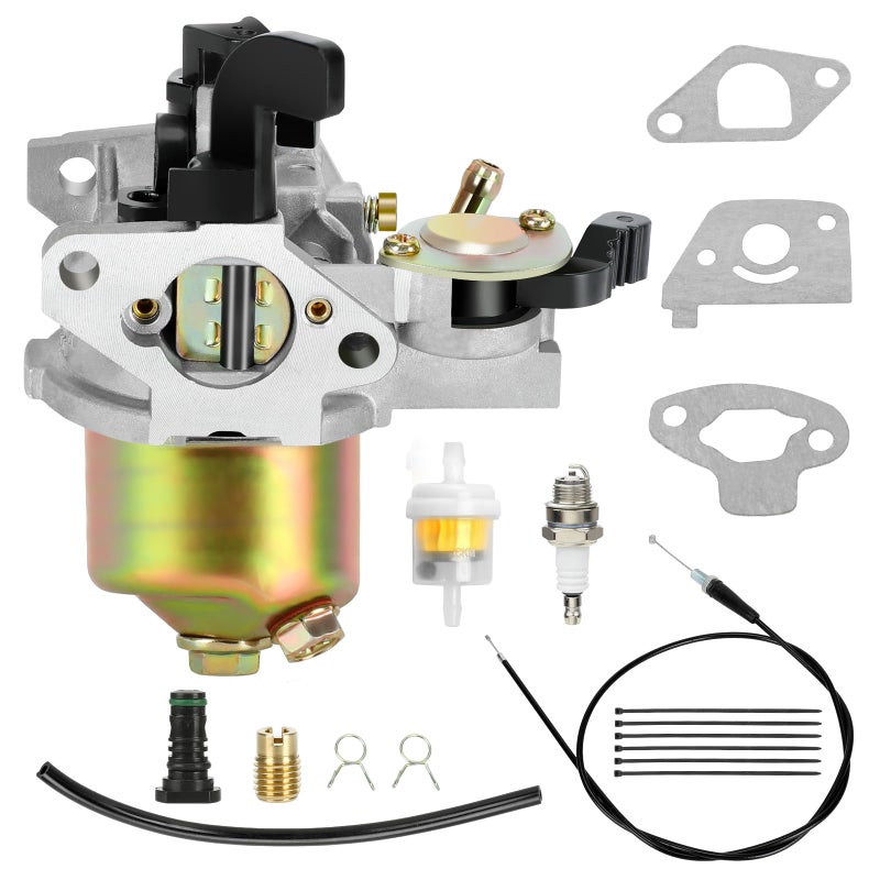 XIKOBY Carburetor Carb Kit Compatible with Monster Mega Moto 80cc 105cc Mini Bike MMB80 MMB105 Motovox MBX10 Baja DB30 Dirt Bug Coleman B100 RT100 Go Kart 79cc 97cc Engine Parts with Throttle Cable - Image 3