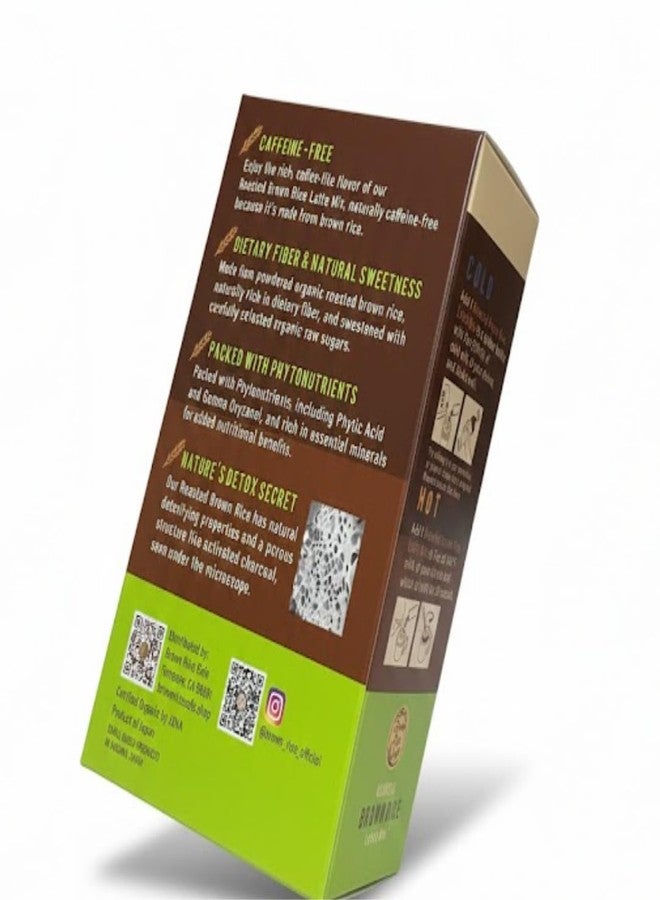 Brown Rice Cafe Organic Roasted Grain Latte Mix (8 Sticks) - Perfectly Sweetened Caffeine-Free Cafe Alternative - Instant Japanese Drink - Vegan & Gluten-Free - Rich Nutty Flavor (3.7oz) - Image 3