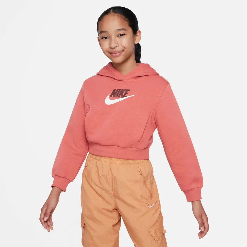 Nike Kids' Sportswear Club Fleece Crop Hoodie