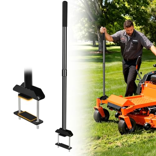 CAROD Mower Mount Assist Handle, Adjustable Grab Bar Zero Turn Mower Accessories, Get On/Off Aid Tool with Support Grip and Longer Bolt Kit, Lawn Mower Parts Mounting Handle Fits Most Zero Turn Models - Image 1