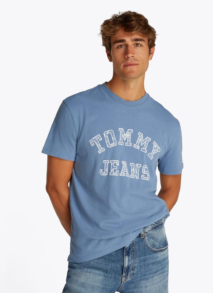 TOMMY JEANS Regular Fit Paisley College T-Shirt  - Image 1