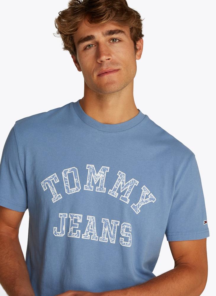 TOMMY JEANS Regular Fit Paisley College T-Shirt  - Image 3