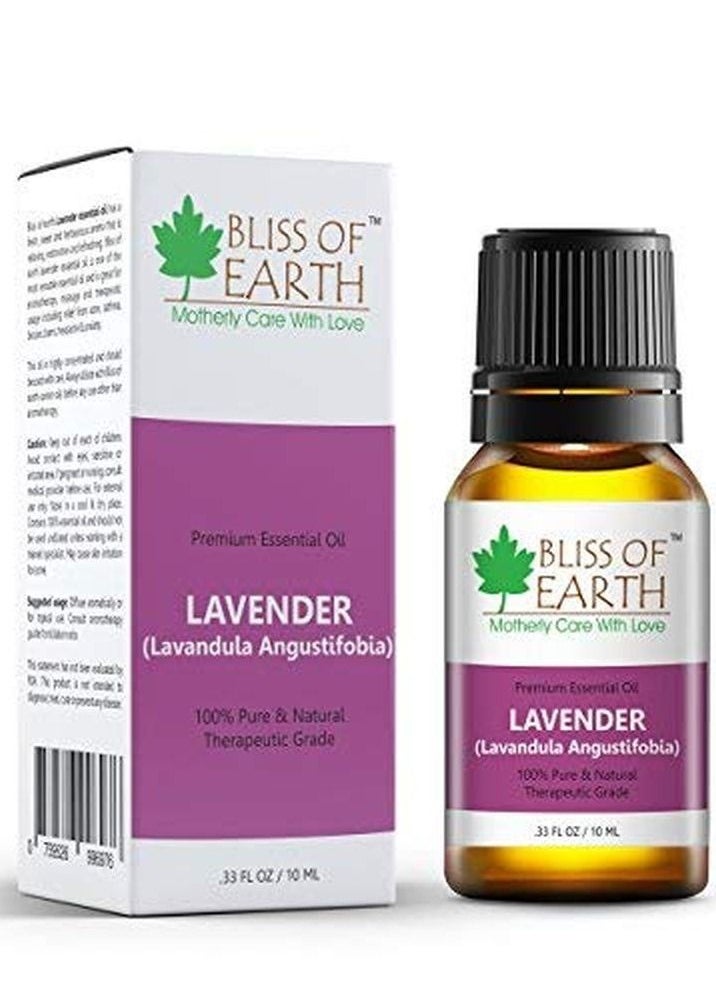 BLISS OF EARTH Bliss Of Earth Pure Lavender Essential Oil & Lemongrass Natural Organic Essential Oil Combo 10ml Therapeutic Grade Pack Of 2  - Image 2