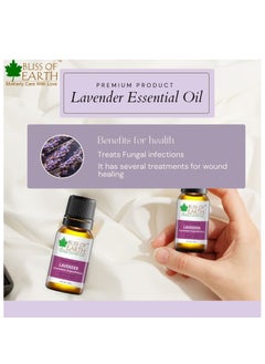 BLISS OF EARTH Bliss Of Earth Pure Lavender Essential Oil & Lemongrass Natural Organic Essential Oil Combo 10ml Therapeutic Grade Pack Of 2  - Image 4