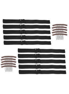 WIGNEE WIGNEE Elastic Band For Wigs With Adjustable Strap Sewing for Wig Making Wig Band For Wig Making elastic band for wig band Steady Secure 12X1 Inch 10 PCS 