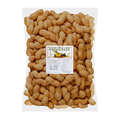 Naturalee Peanuts, In Shell 2 lbs - Roasted, Salted - Natural Healthy Snack - Image 1