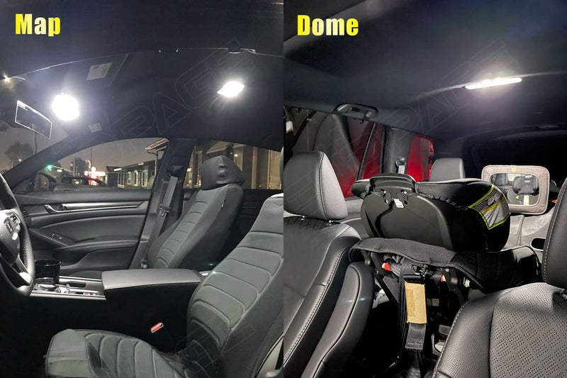 ENDPAGE 14-Pieces Accord LED Interior Light Kit for Honda Accord 2013 2014 2015 2016 2017 2018 2019 2020 2021 2022 White 6000K Interior LED Lighting Package + License Plate Lights, Install Tool - Image 3