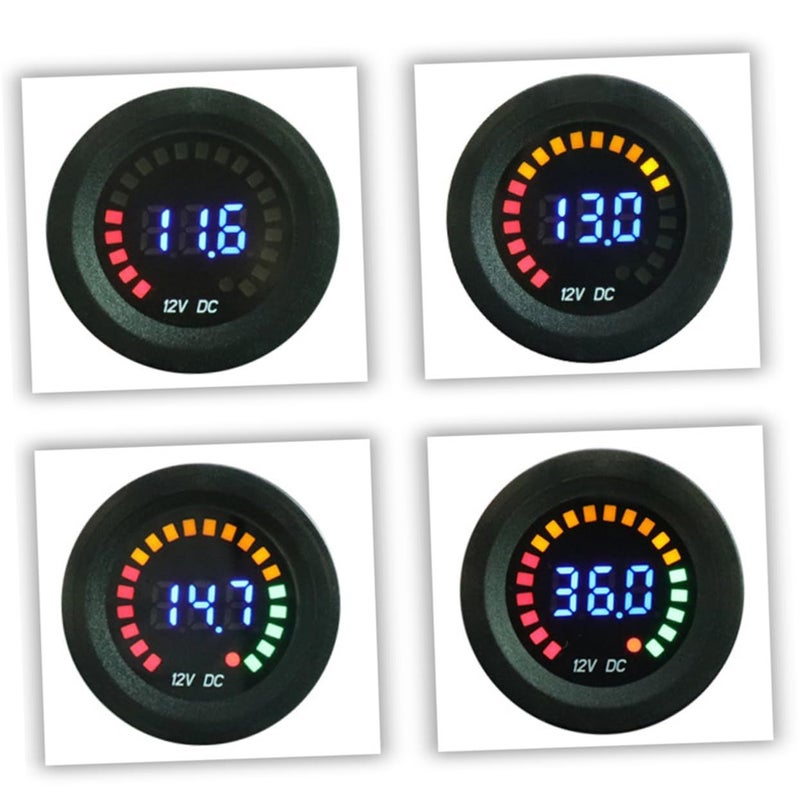 12V Automotive Digital Display Voltmeter Battery Voltage Tester With Color Screen For Car Motorcycle Easy Monitoring Accurate Readings - Image 3
