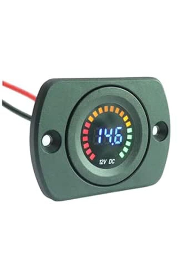 12V Automotive Digital Display Voltmeter Battery Voltage Tester With Color Screen For Car Motorcycle Easy Monitoring Accurate Readings - Image 1