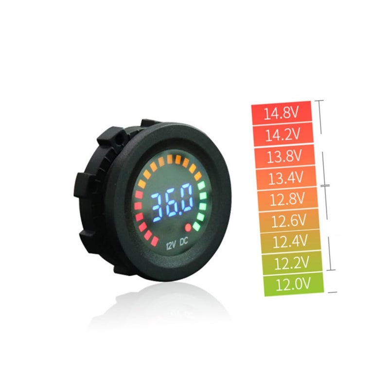 12V Automotive Digital Display Voltmeter Battery Voltage Tester With Color Screen For Car Motorcycle Easy Monitoring Accurate Readings - Image 5