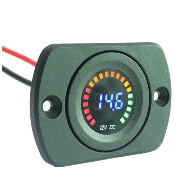 12V Automotive Digital Display Voltmeter Battery Voltage Tester With Color Screen For Car Motorcycle Easy Monitoring Accurate Readings - Image 2