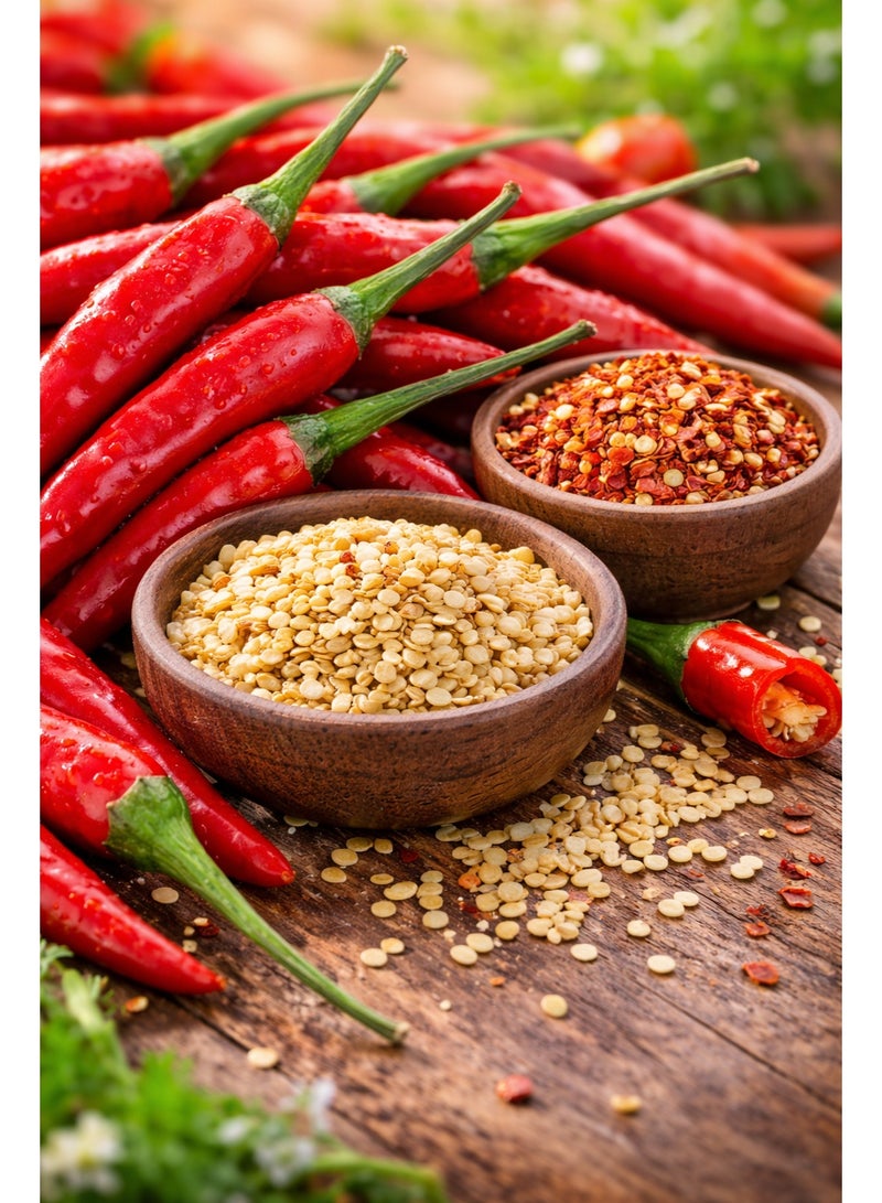 vsell24 PACK OF 3-10G Organic Large Chilli Seeds Grow Mirchi at Home Non-GMO Seeds With 98% Cleaness, 96% Purity, 85% Germination Rate (Mirchi) - Image 3