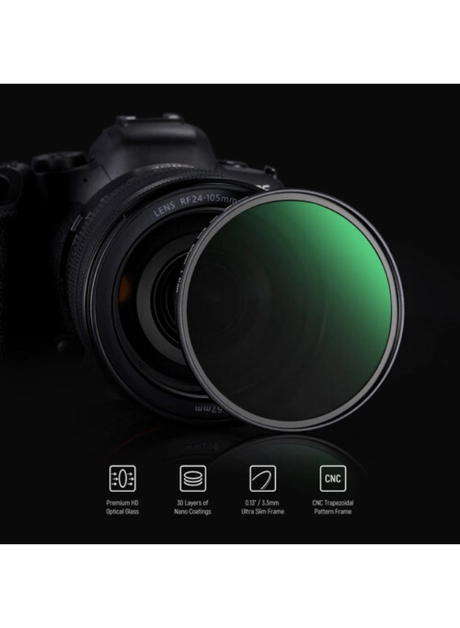 نيوير 1/4 Black Diffusion Filter Cinematic Dreamy Effect Filter 67MM - Image 3