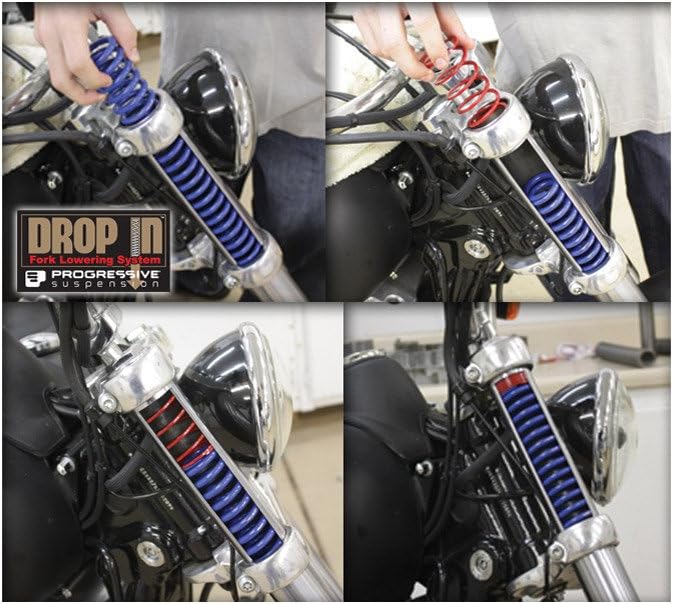 Progressive Suspension 38261 10-2004 13" Drop-In Fork Lowering Kit - Image 3