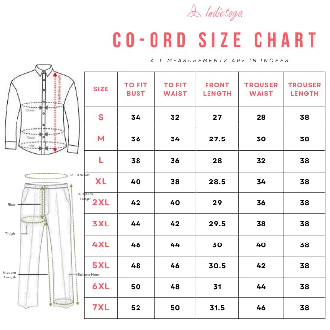 Indietoga Women Rayon Plus Size Longline Shirt and Trouser Co-Ords Set With Pockets (P10001457_Black Solid_7XL) - Image 2