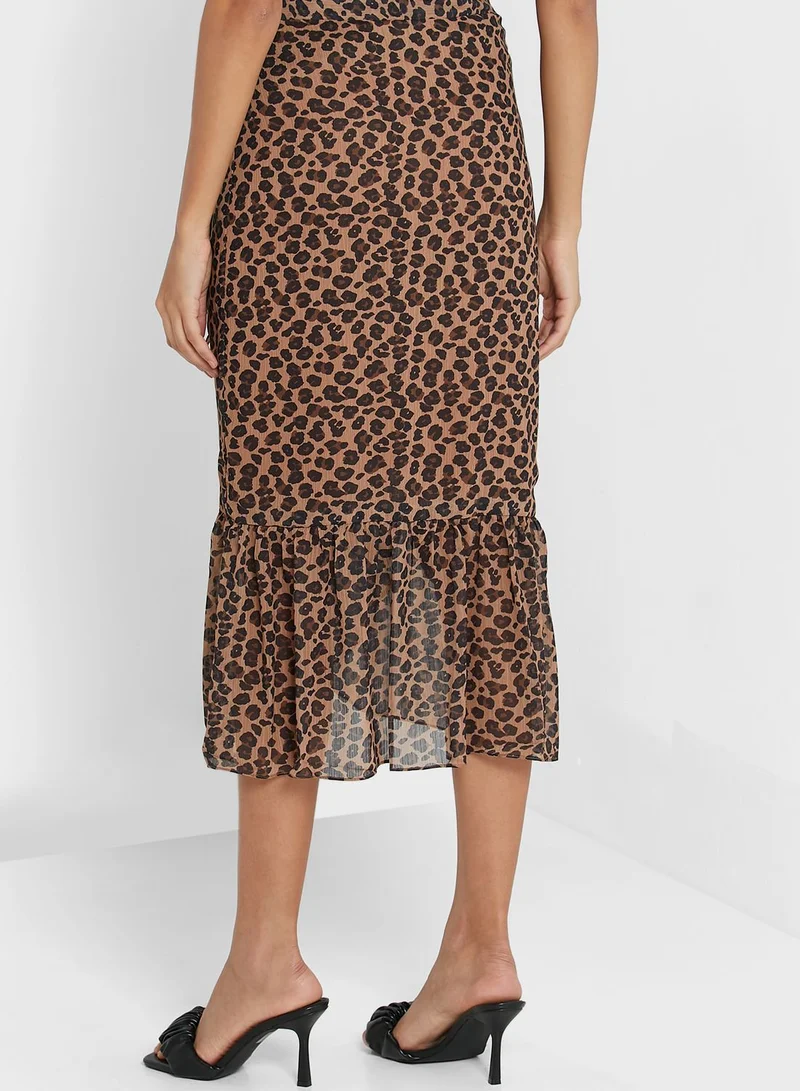 Never fully Dressed Ruffle Detail Wrap Skirt