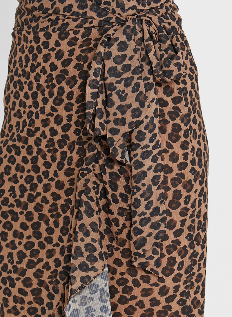Never fully Dressed Ruffle Detail Wrap Skirt