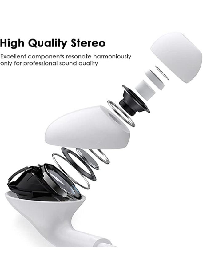 SHOPI - In-Ear Headphones with Cable and Microphone and Volume Control Compatible with iPhone 13/12/SE/11/X/XS/XS Max/XR/8/7 Supports All iOS - Image 1