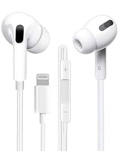 In-Ear Headphones with Cable and Microphone and Volume Control Compatible with iPhone 13/12/SE/11/X/XS/XS Max/XR/8/7 Supports All iOS
